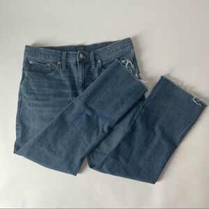 J. Crew High Rise Crop Flare Jeans